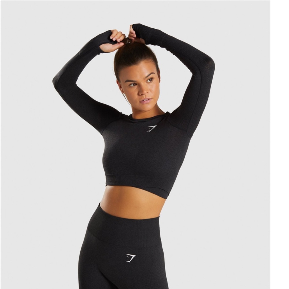 Vital Long Sleeve Gymshark Crop Top